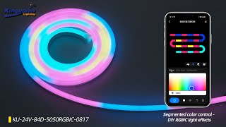 Tuya APP Control RGBIC Neon LED Strip, Kingunion Lighting screenshot 3