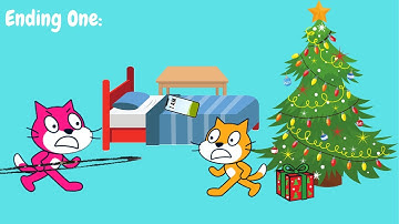 Making a bad Christmas game with multiple endings in scratch