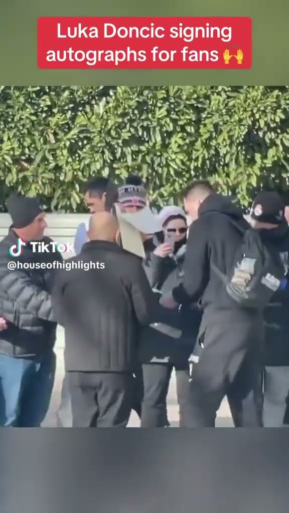 Luka Doncic signing autographs for fans #hoodnews #lukadoncic #lakers #fan #fans #how #wow #omg #us