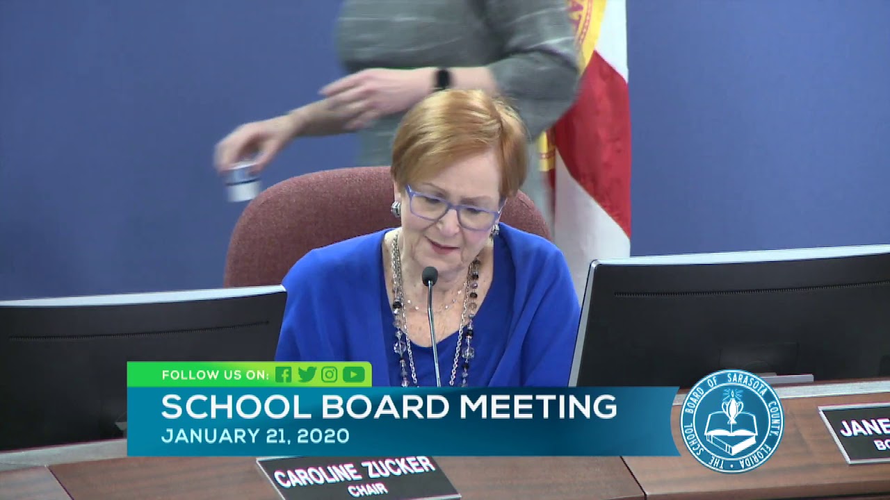 Sarasota County Schools Board Meeting 1212020 YouTube