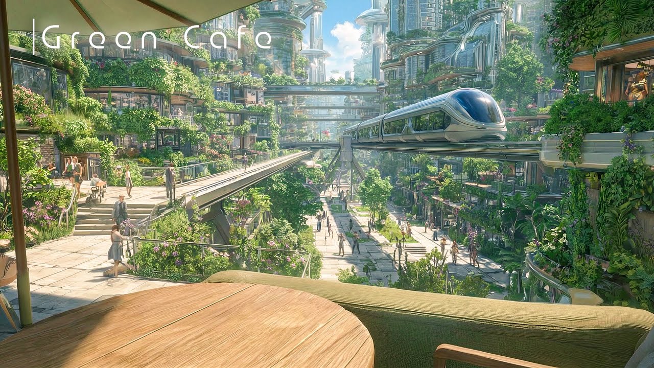 緑と光のオープンカフェ - 憂鬱を晴らすピアノ | 作業用BGM 癒し リラックス