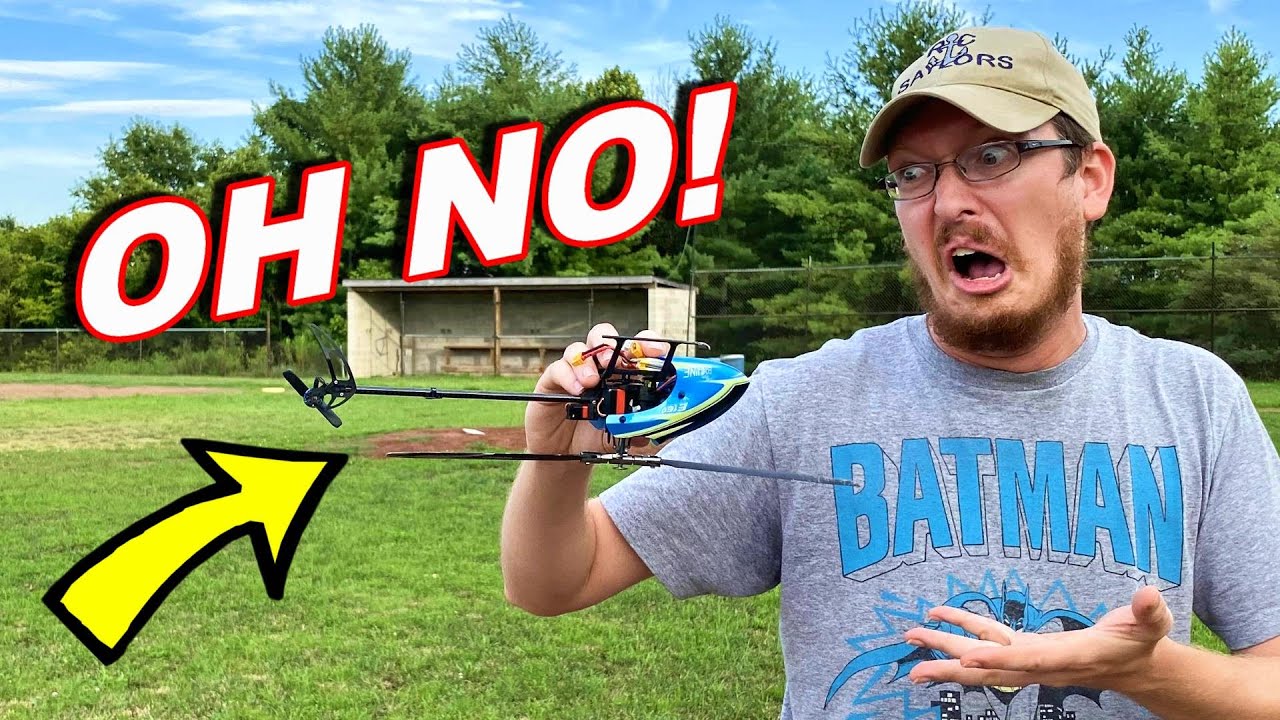 CRASHED a Supposedly "Beginner Friendly" RC HELICOPTER - Eachine e160 - TheRcSaylors