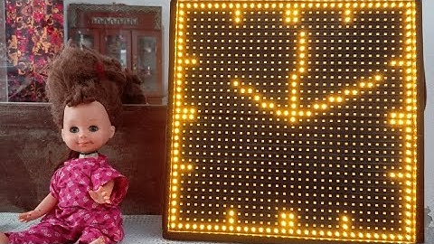 Arduino P10 LED Clock Urdu Analog Nimaz Clock Parts And File Available +923453050165