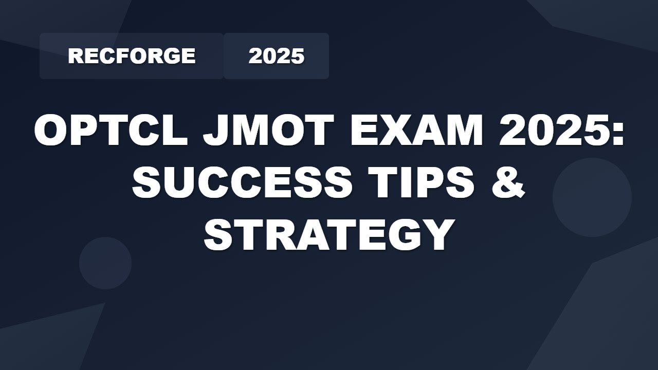 OPTCL JMOT 2025 Preparation Tips | Syllabus & Exam Pattern Guide