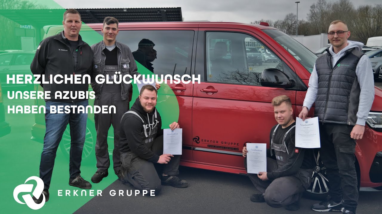 Unsere Azubis haben bestanden! Herzlichen Glückwunsch / Ausbildungsbetrieb / Erkner Gruppe