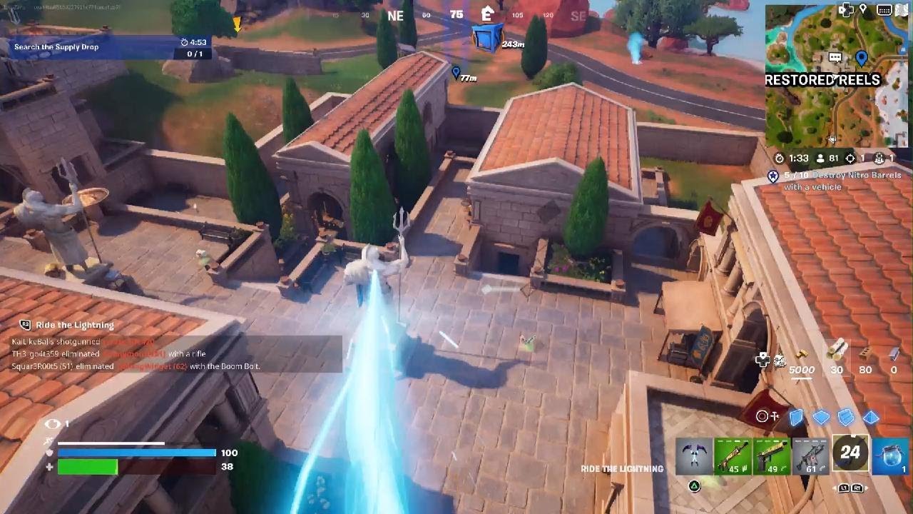 Trying to win a game of Battle Royal day 1 (Build Mode!) - YouTube