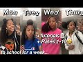 I WORE DIFFERENT NATURAL HAIRSTYLES TO SCHOOL FOR A WEEK + RATES 1-10 💆🏽‍♀️🤩