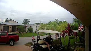 Man Crashes Golf Cart After Pressing Accelerator Instead of Breaks - 1497615