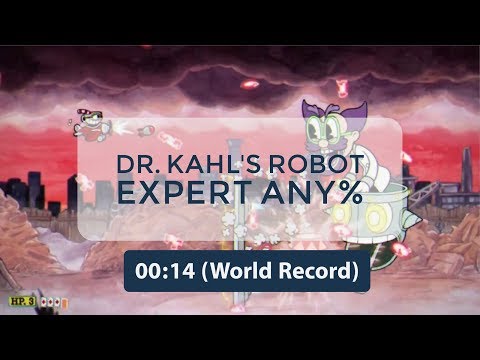 Cuphead - Dr Kahl's Robot Regular Any%  - World Record Speedrun 00:14