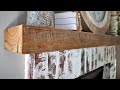 How To Install a reclaimed beam as a Mantel for $100 dollars!!!
