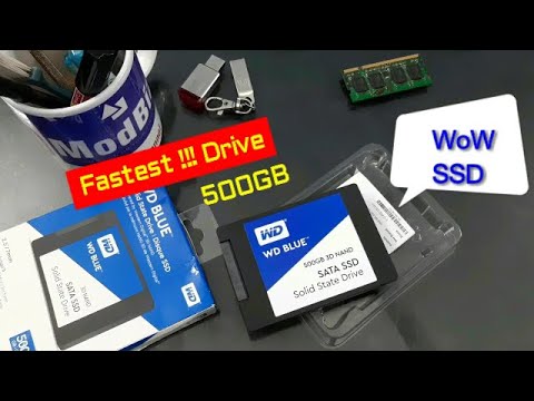 WD BLUE 500GB! 3D NAND - SATA SSD | Tech Unboxing | Installation - Booting - Speed Test!