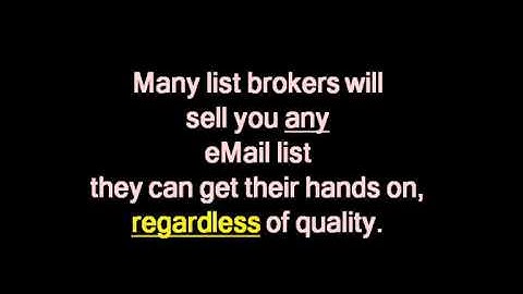 Buy Email Lists for Sale That Actually Works!