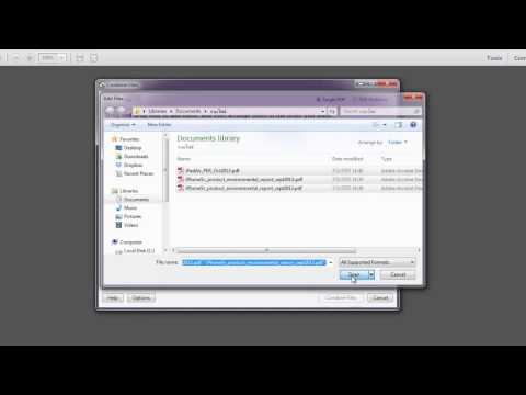 วิธีรวมไฟล์ pdf หลายๆ ไฟล์เป็นไฟล์เดียว