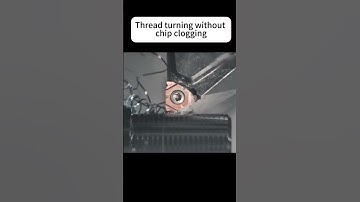 Thread turning without chip clogging!