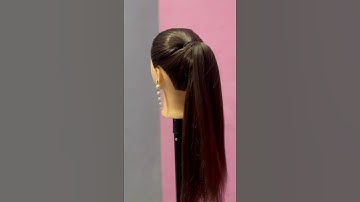Korean high ponytail hack🎀#aesthetic#foryou#tips#hacks#fyp#beautyhacks#short#hairstyle#hair#hairtok