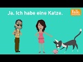 Deutsch lernen mit Dialogen / Lektion 23 / Hast du ein Haustier? / Was isst du am liebsten?