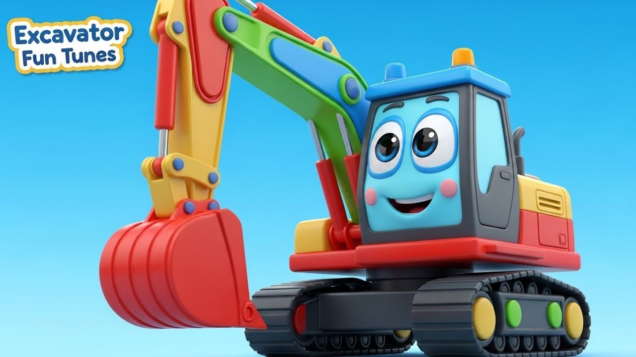 👷‍♂️ Excavator Song + Trucks for Kids | City Builders in Action!