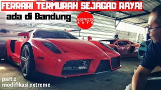 Yes! ini adalah ferrari replika hasil karya dari kang ronny nopirman
yang bertempat di bengkel dengan nama extreme modifikasi baleendah
kabupaten bandung. ah...