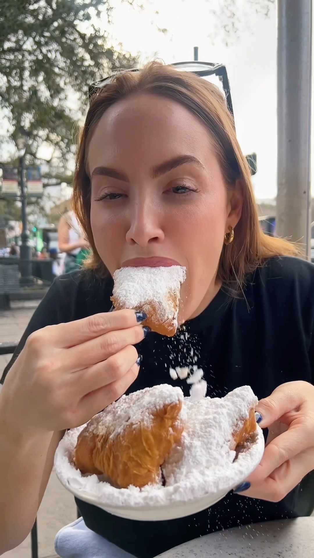 Do not breathe and eat beignets ????
