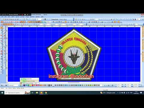 Tutorial wilcom sederhana, Cara ganti background layar pada wilcom e2 #wilcomembroidery #wilcome2