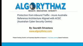 Protection from Inbound Traffic when using Azure in Australia | Reference Architecture