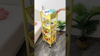Baby Storage Cart for Keeping Daily Essentials Neat and Easy to Reach #babycare #momlife #baby