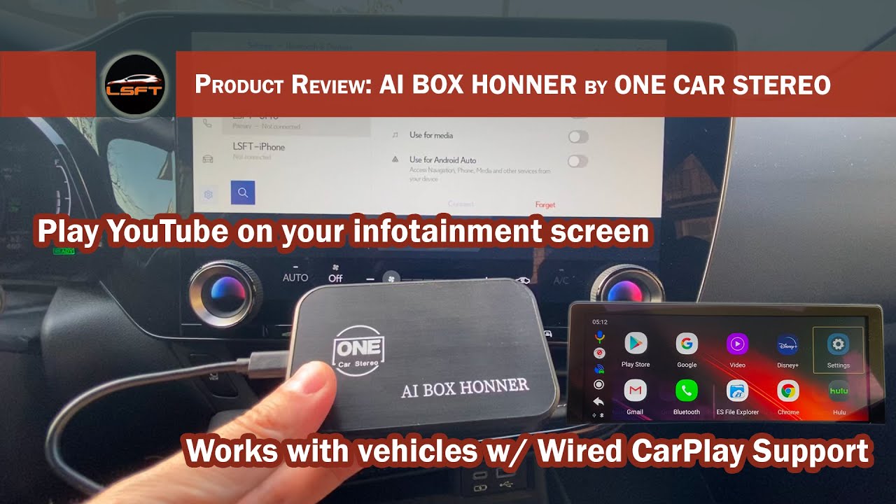 How to Watch Netflix & Youtube on Your Car | AI box Honors| One