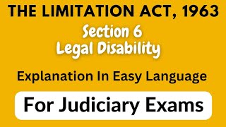 Section 6, Limitation Act | Judiciary