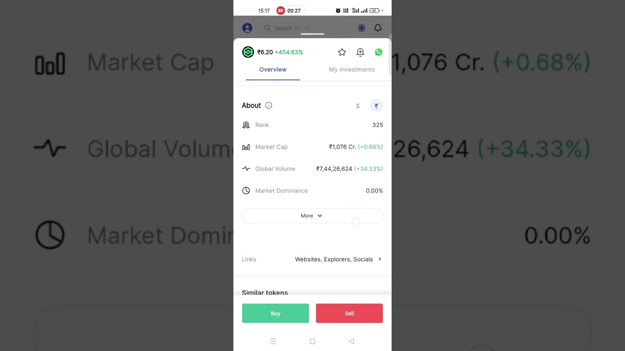 SmarDex (SDEX)₹5.85 Coin Price 1day ₹1.15 sell now