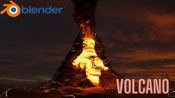 Volcano Erupting | Blender 3.0
