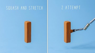 #01 Squash and Stretch - The 12 basic Principles of Animation. Claymation practice Part 2