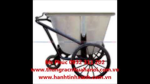 Xe đẩy thu gom rác 400L, 500 lít, thùng rác công ty ICD