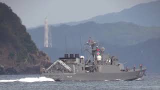 M200910C 海上自衛隊舞鶴基地 ミサイル艇『うみたか』 出港②