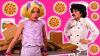 princess pizza delivery goes wrong esme eats it all princesses in real life kiddyzuzaa