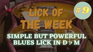 Celebrity Lick of the Week #9 - Simple but Powerful Blues Lick in D♭m | Vintage Guitar Nerds Wealth