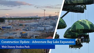 Construction Adventure Bay Lake Expansion May 2024 - 'Walt Disney Studios Park' - Disneyland Paris