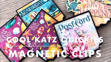 Cool Katz Quickies - Magnetic Clips using Tag Dies