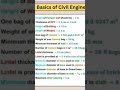 Basic knowledge of civil engineering #share #love #like #exam