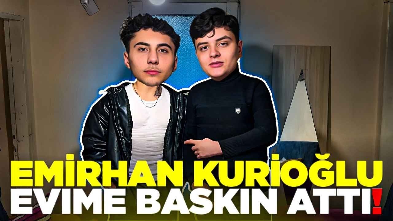 EMİRHAN KURİOĞLU EVİME BASKIN YAPTI ! YAN YANA PES MOBİLE OYNADIK ! 