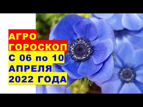 Агрогороскоп с 06 по 10 апреля 2022 года