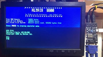 Altair 8800 with FabGL (ESP32) - CP/M Setup Wordstar 4
