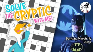 Full Solve With Me: The New Yorker Cryptic Crossword - Sunday, March 17, 2024 Guide