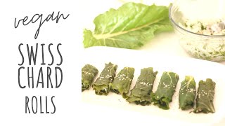 Swiss chard rolls | easy vegan recipe