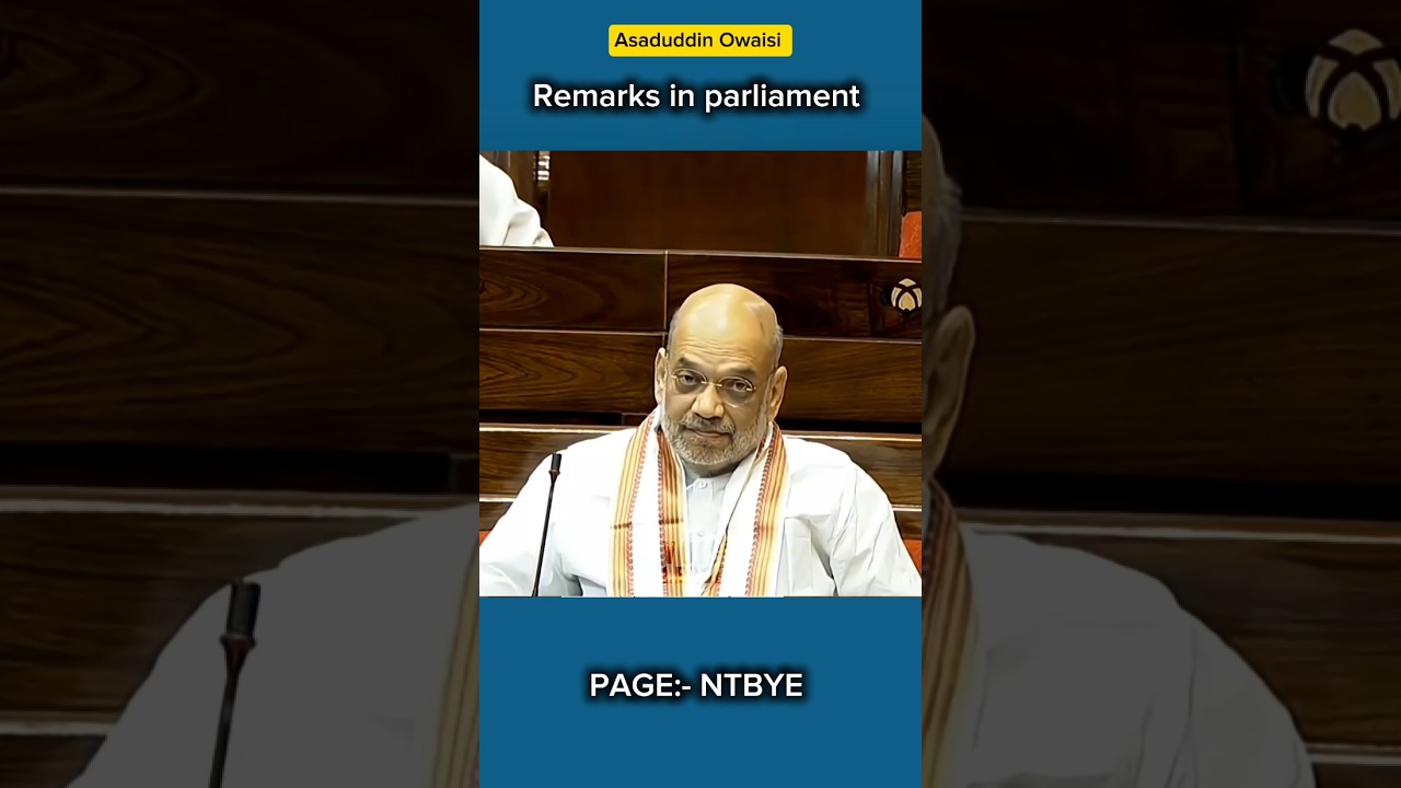 Owaisi remark in parliament 😳 