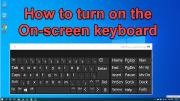 How to turn on the on-screen keyboard using the mouse only