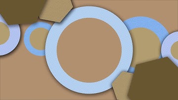 [No Copyright] Loop Motion Graphic / Background video - Circle & Polygon Pop out