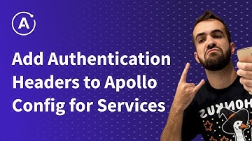 Add Authentication Headers to Apollo Config for Services