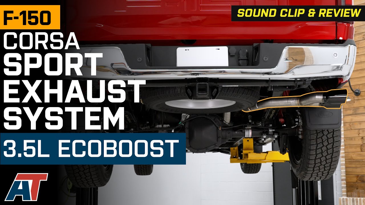 2021-2024 3.5L EcoBoost F-150 Corsa Performance Sport Single Exhaust System Review & Sound Clip