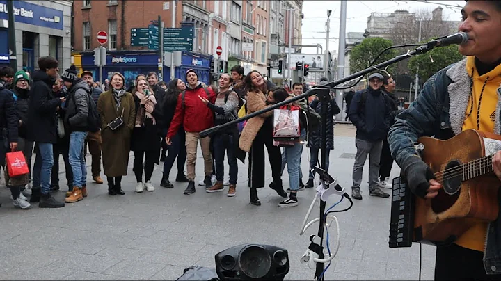 Jacob Koopman puts on a show for the Grafton Street crowd!