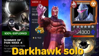Summer of pain | week#4 - Darkhawk solo with Magneto | MCOC
